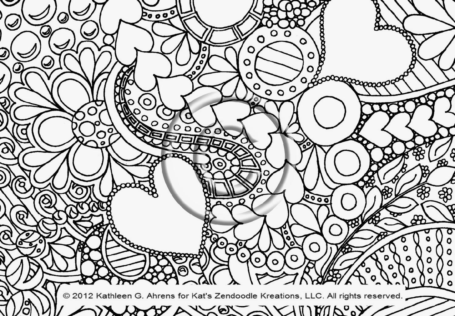 Free Zendoodle Coloring Pages at Free printable