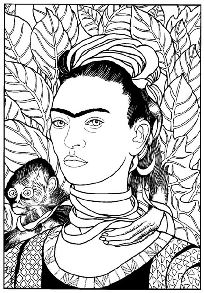 frida-kahlo-coloring-pages-at-getcolorings-free-printable