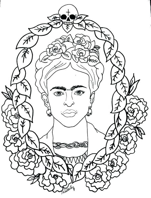 Frida Kahlo Coloring Pages at GetColorings.com | Free printable