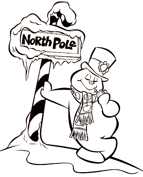 Frosty The Snowman Coloring Pages at Free printable