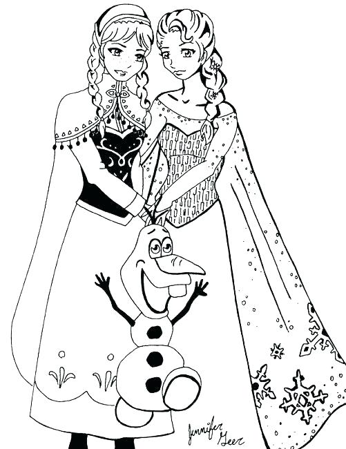 Frozen Characters Coloring Pages at GetColorings.com | Free printable