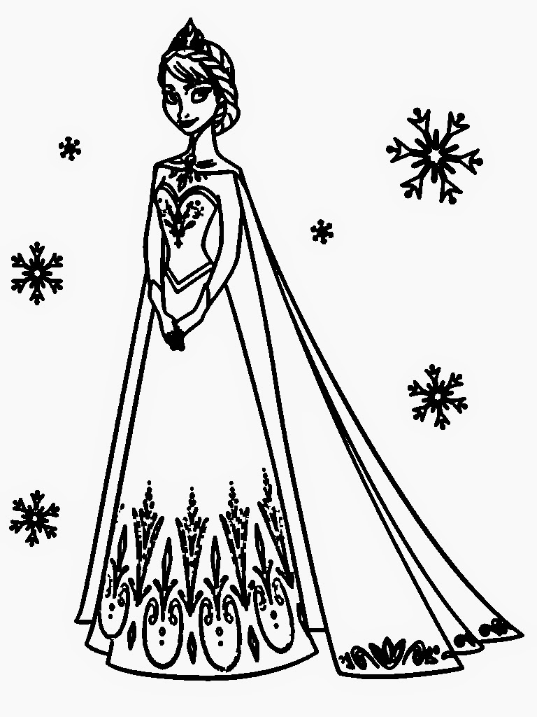 Frozen Coloring Pages Elsa Face at GetColorings.com | Free ...