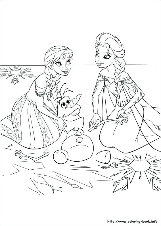 567x794 Frozen Coloring Pages Pdf Book Free