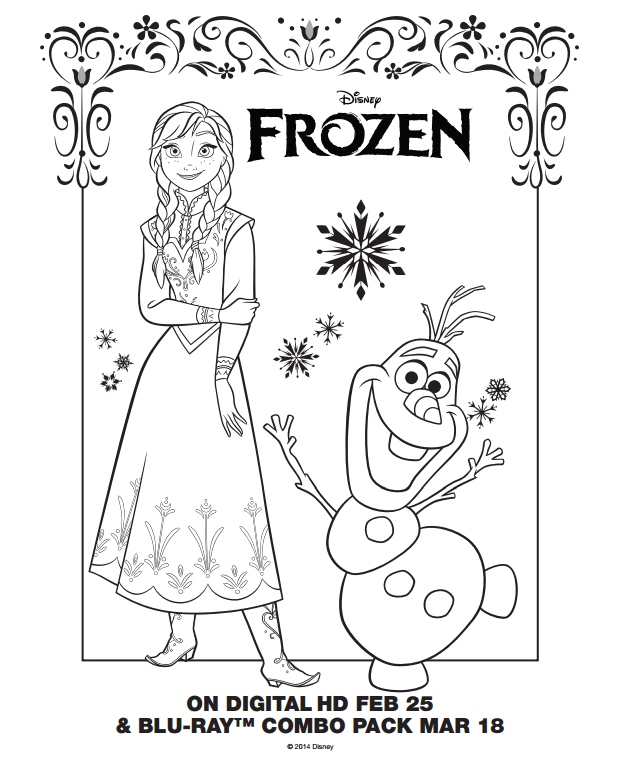 Frozen Coloring Pages Pdf At Getcolorings Com Free Printable