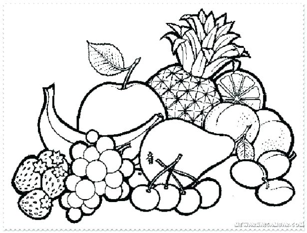 615x467 Fruit Basket Coloring Pages 2