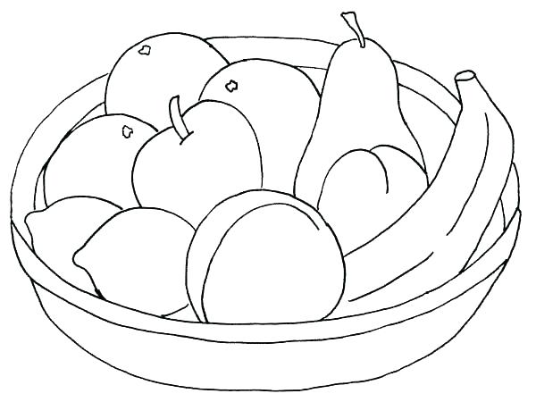 Fruit Basket Coloring Pages at GetColorings.com | Free printable
