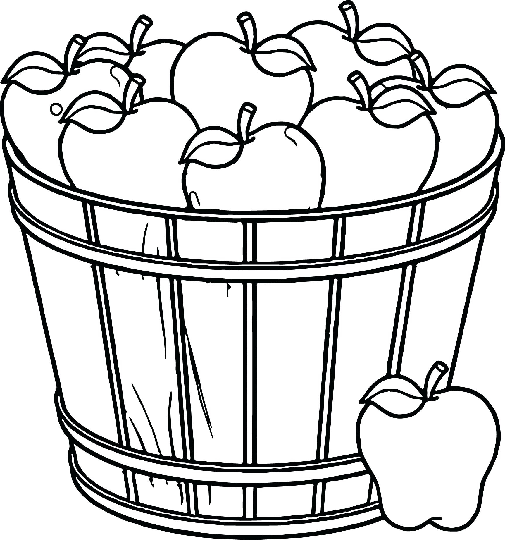 Fruit Bowl Coloring Page At GetColorings Free Printable Colorings 