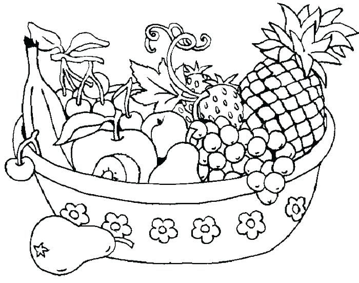 Fruits And Vegetables Coloring Pages at GetColorings.com | Free