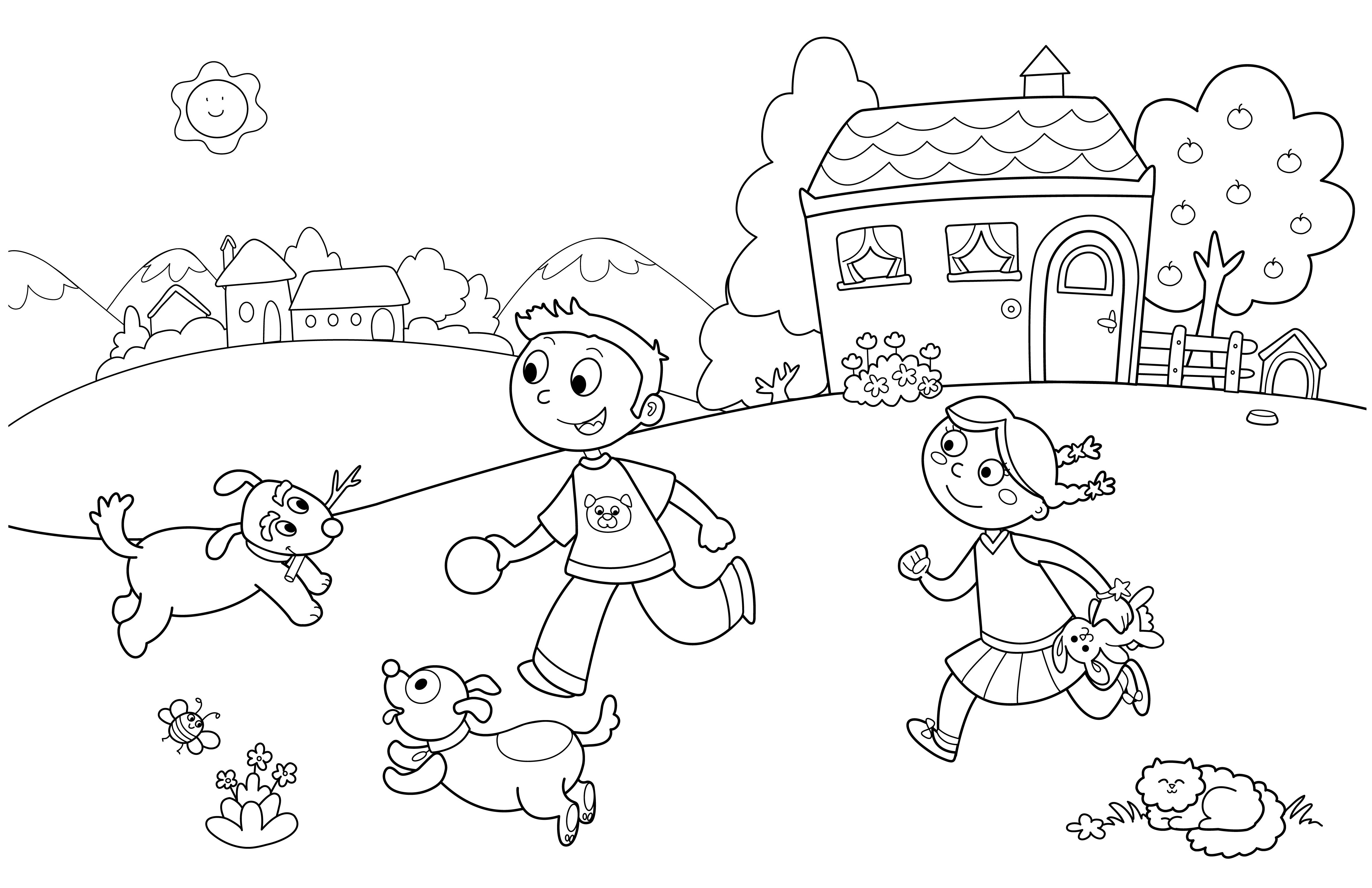 Fun Coloring Pages For Kindergarten at Free