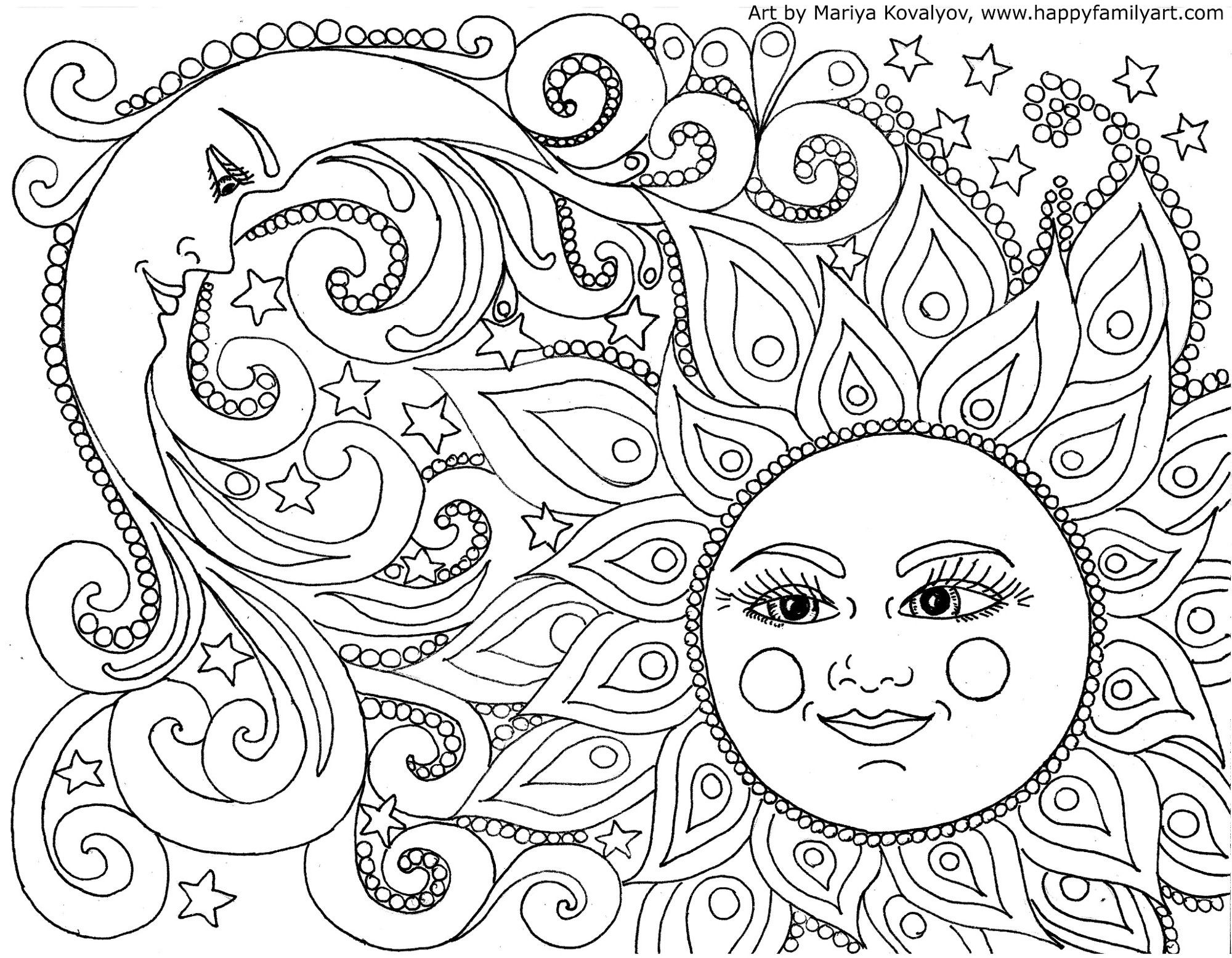 Fun Coloring Pages For Older Kids at Free printable