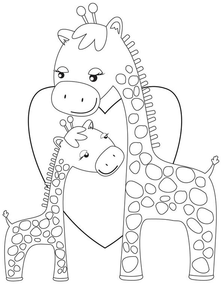 Funny Giraffe Coloring Pages at GetColorings.com | Free printable