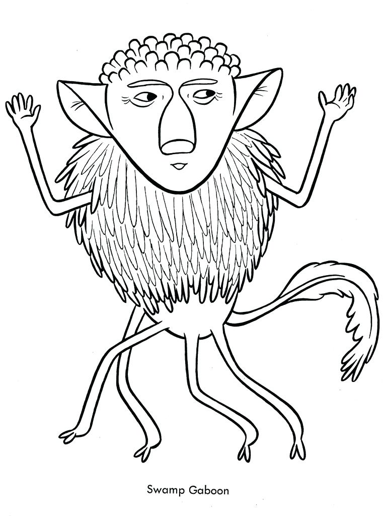 Funny Monster Coloring Pages at Free printable