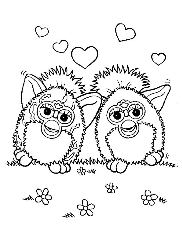 Furby Coloring Pages at GetColorings.com | Free printable colorings