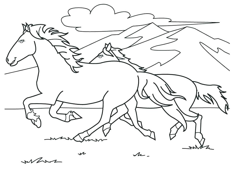 Galloping Horse Coloring Pages at GetColorings.com | Free printable