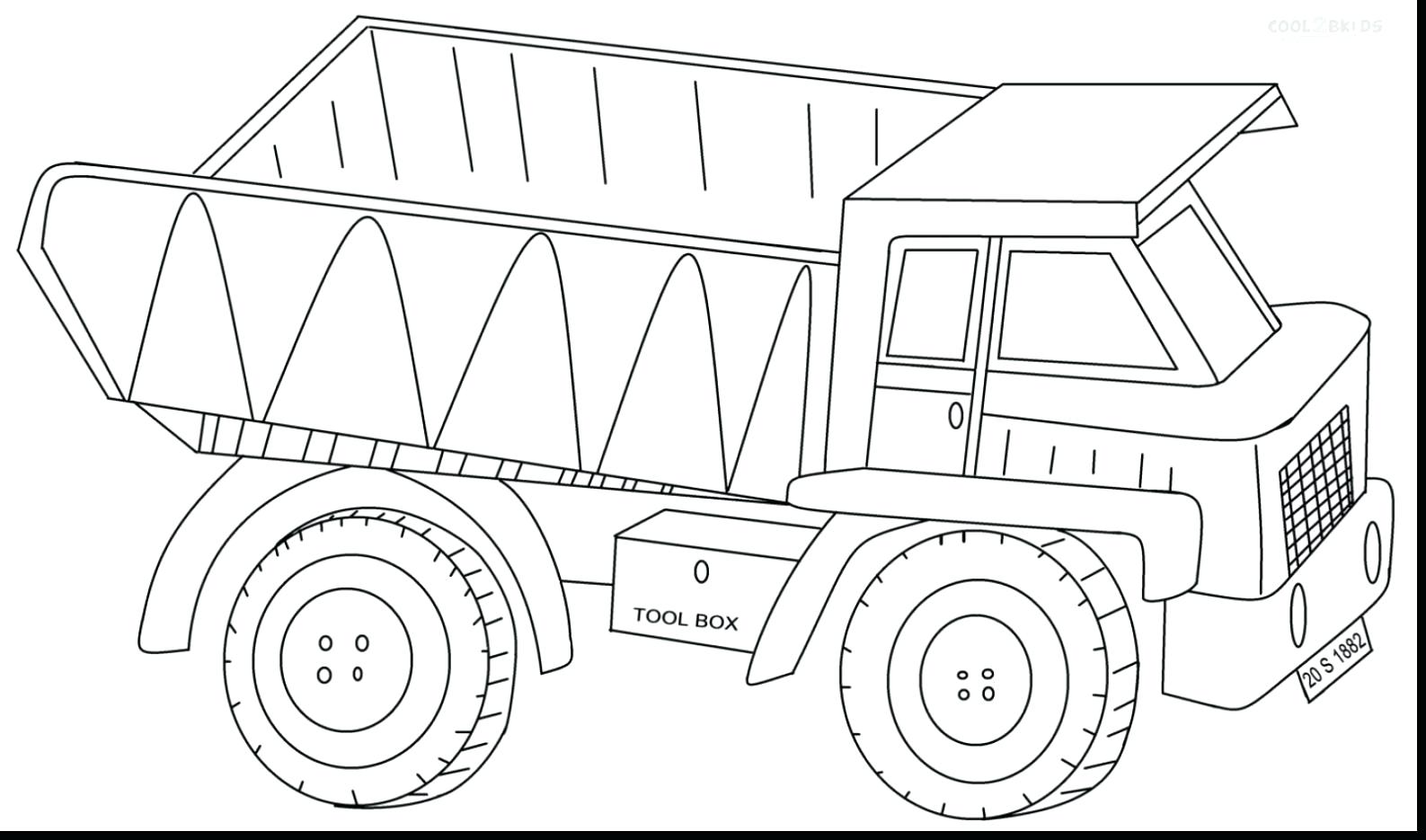 garbage truck coloring page