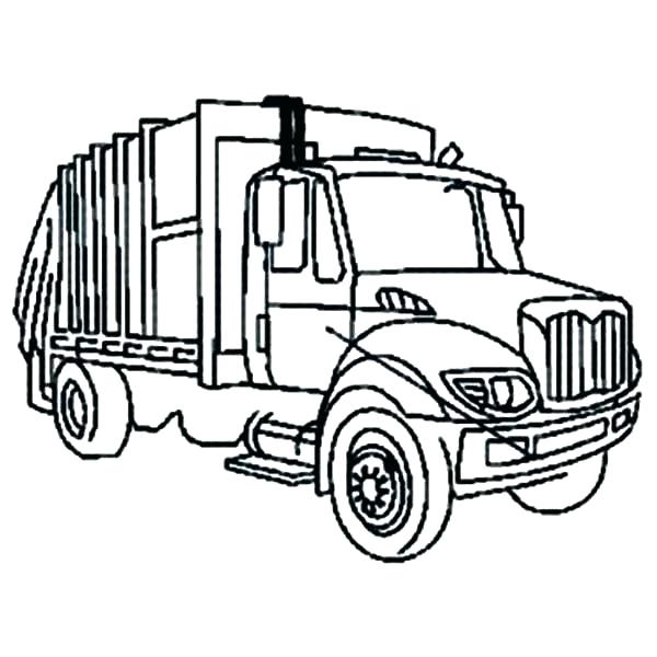 garbage truck for coloring