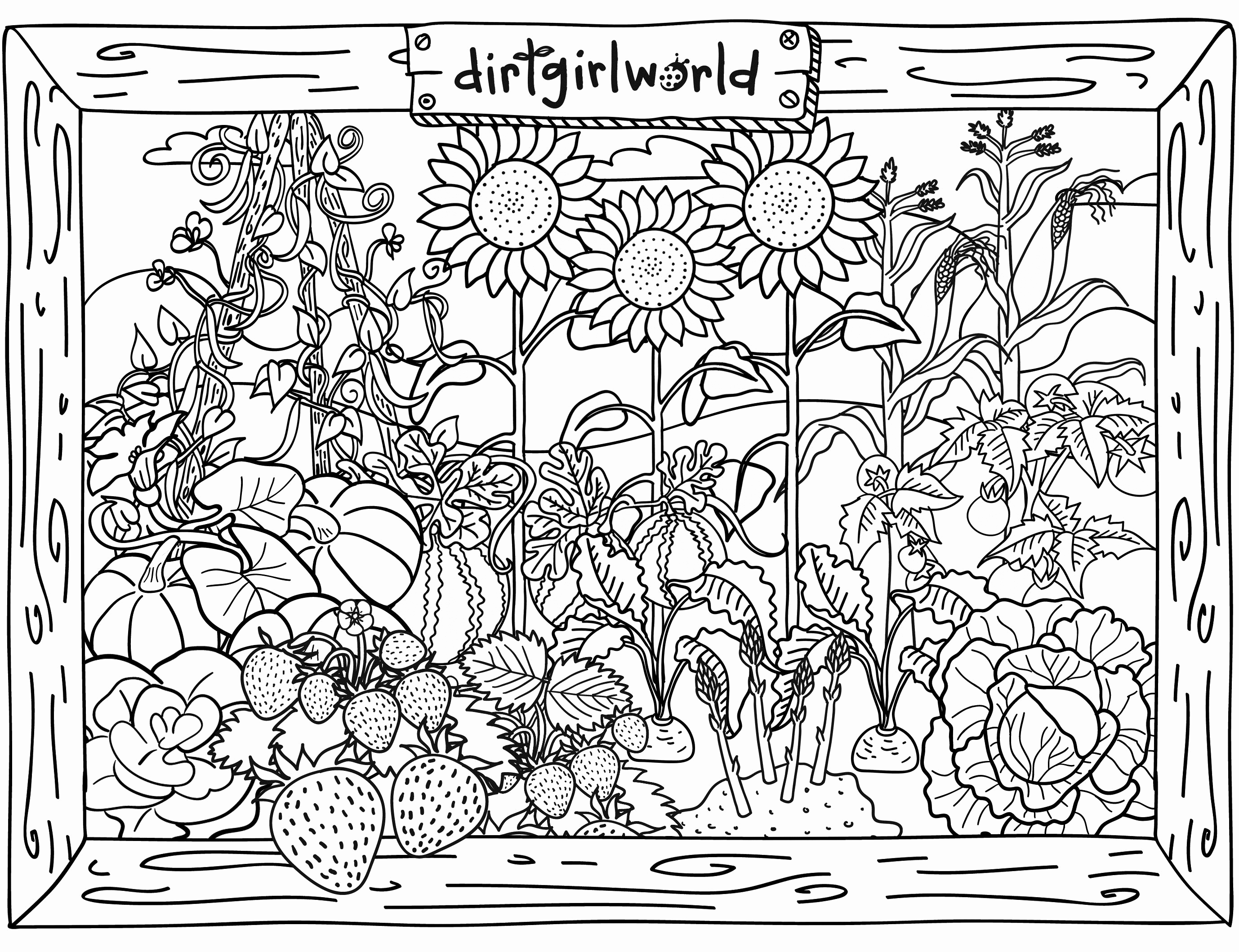 Search Results For Garden Coloring Pages On GetColorings Free 
