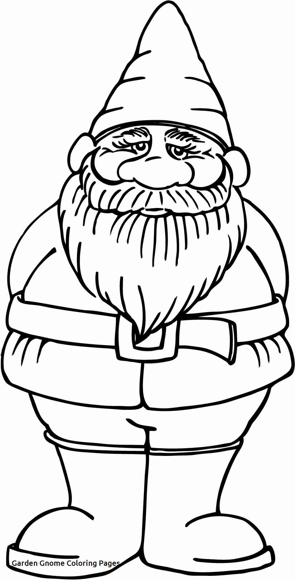 Garden Gnome Coloring Pages At Free Printable
