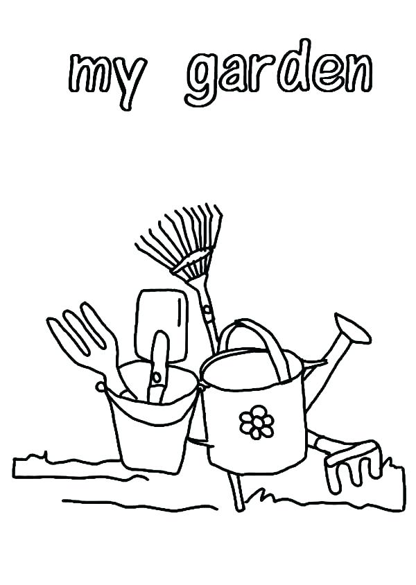 Gardening Tools Coloring Pages at GetColorings.com | Free printable