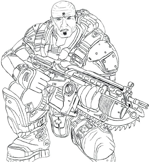 Gears Of War Logo Coloring Pages Coloring Pages