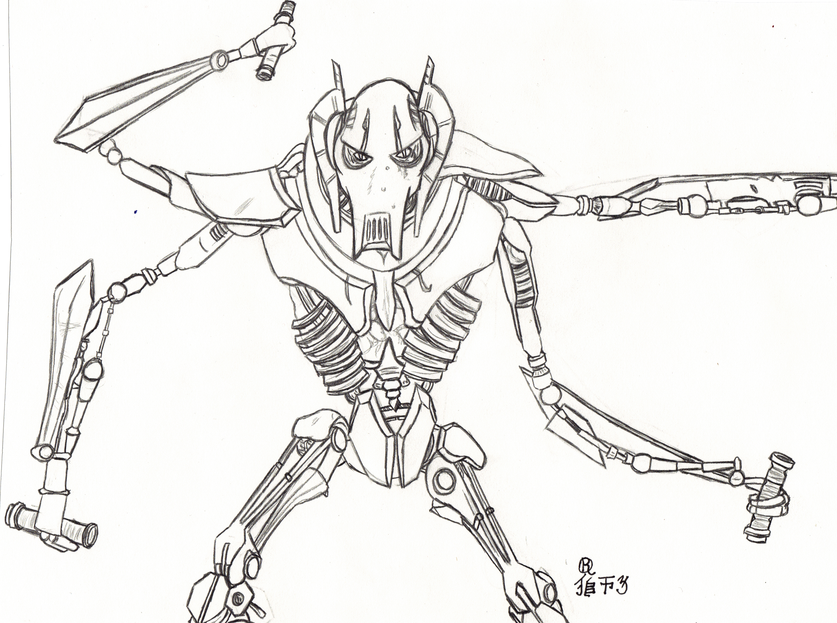 General Grievous Coloring Page at GetColorings.com | Free printable