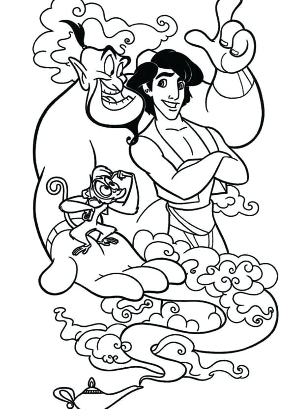 Genie Coloring Pages At GetColorings Free Printable Colorings 