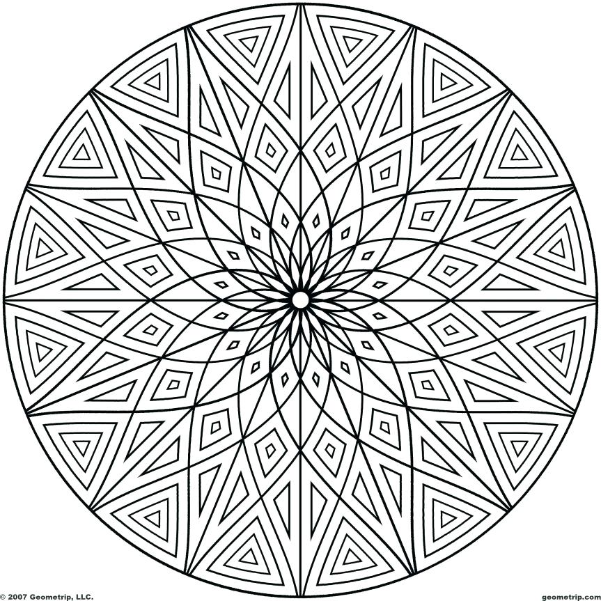 Geometric Coloring Pages For Adults at GetColorings.com | Free