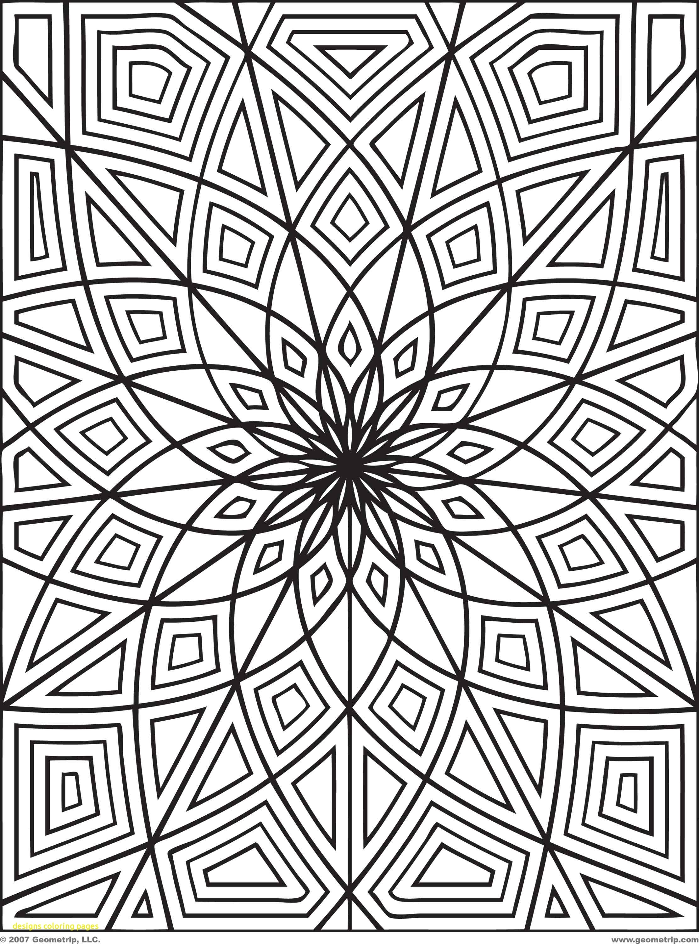 Geometric Coloring Pages For Kids at Free printable