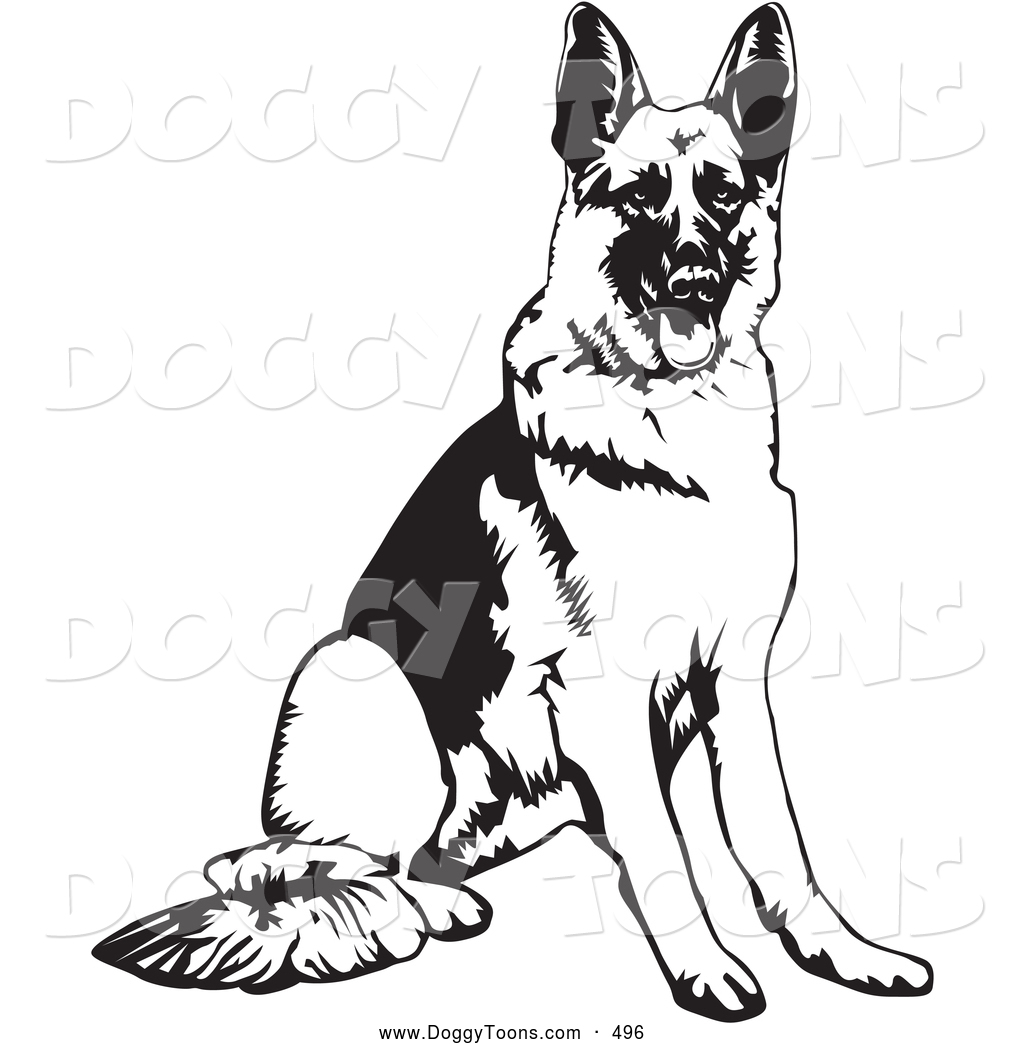 German Shepherd Dog Coloring Pages at Free printable