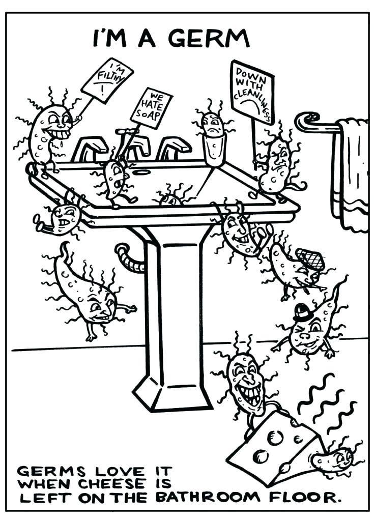 Germs Coloring Pages Learny Kids