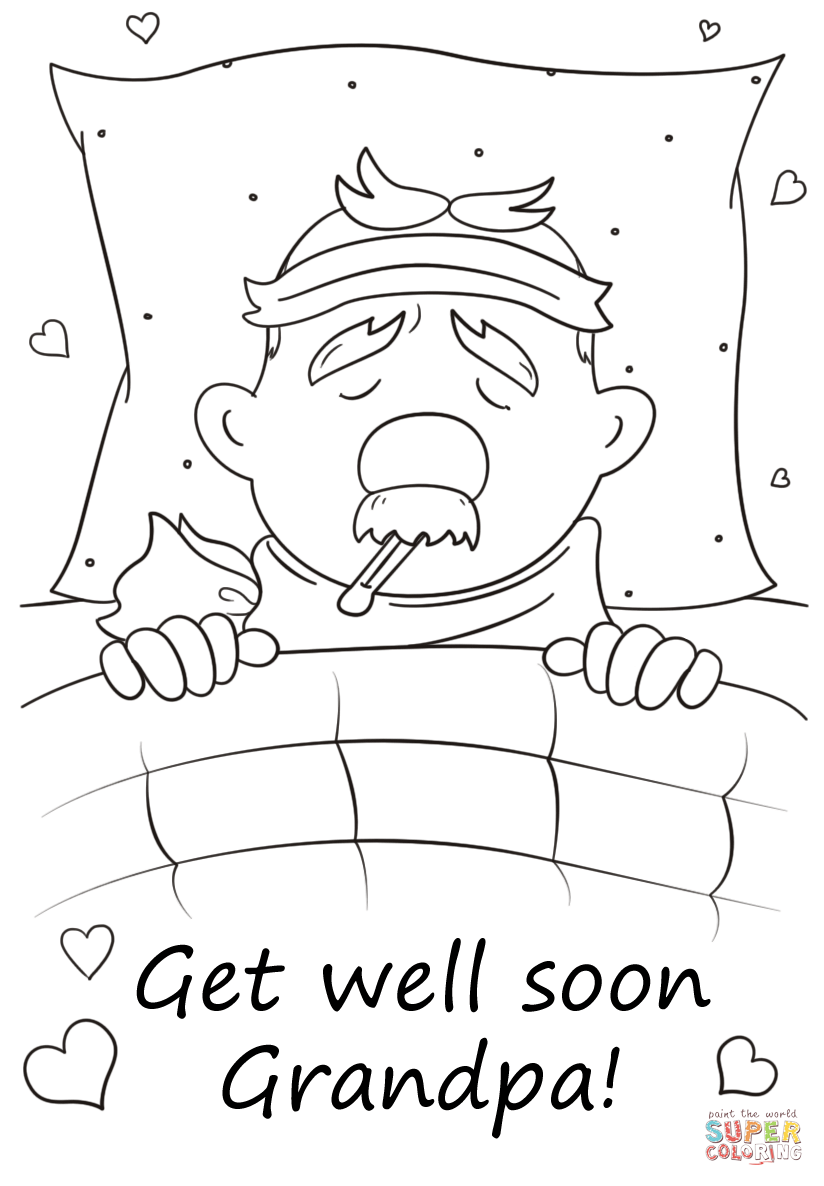 Feel Better Coloring Page Coloring Pages