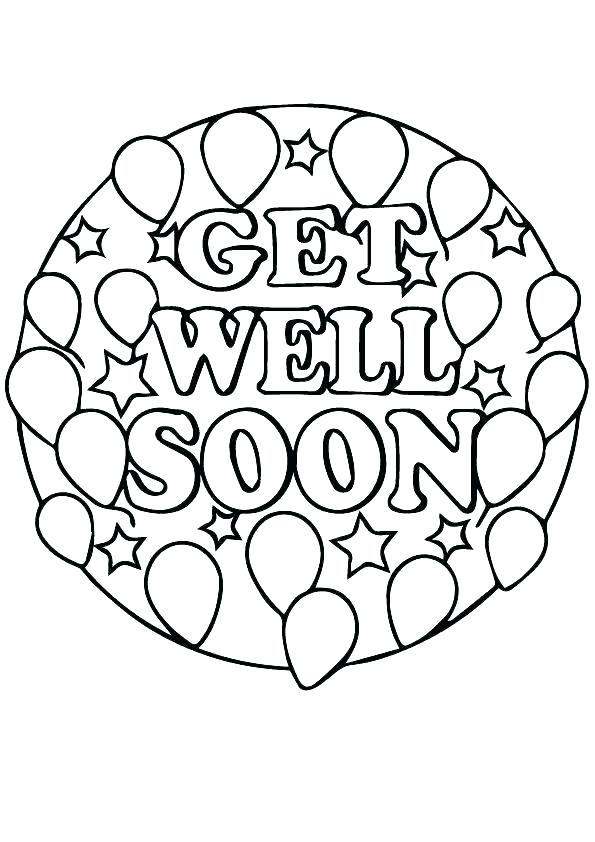 Printable Get Well Soon Coloring Pages Minimalist Blank Printable