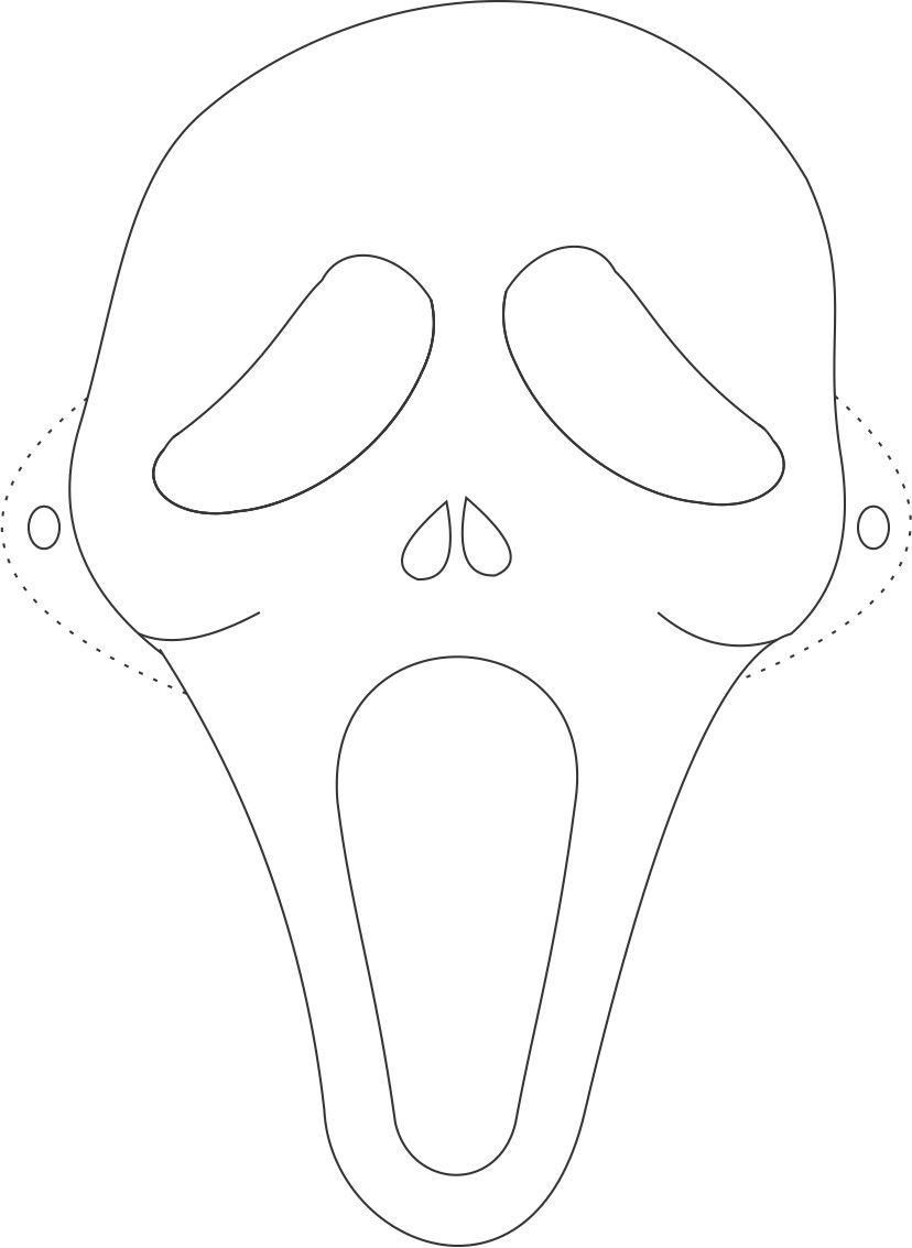 Ghost Face Coloring Pages At GetColorings Free Printable 