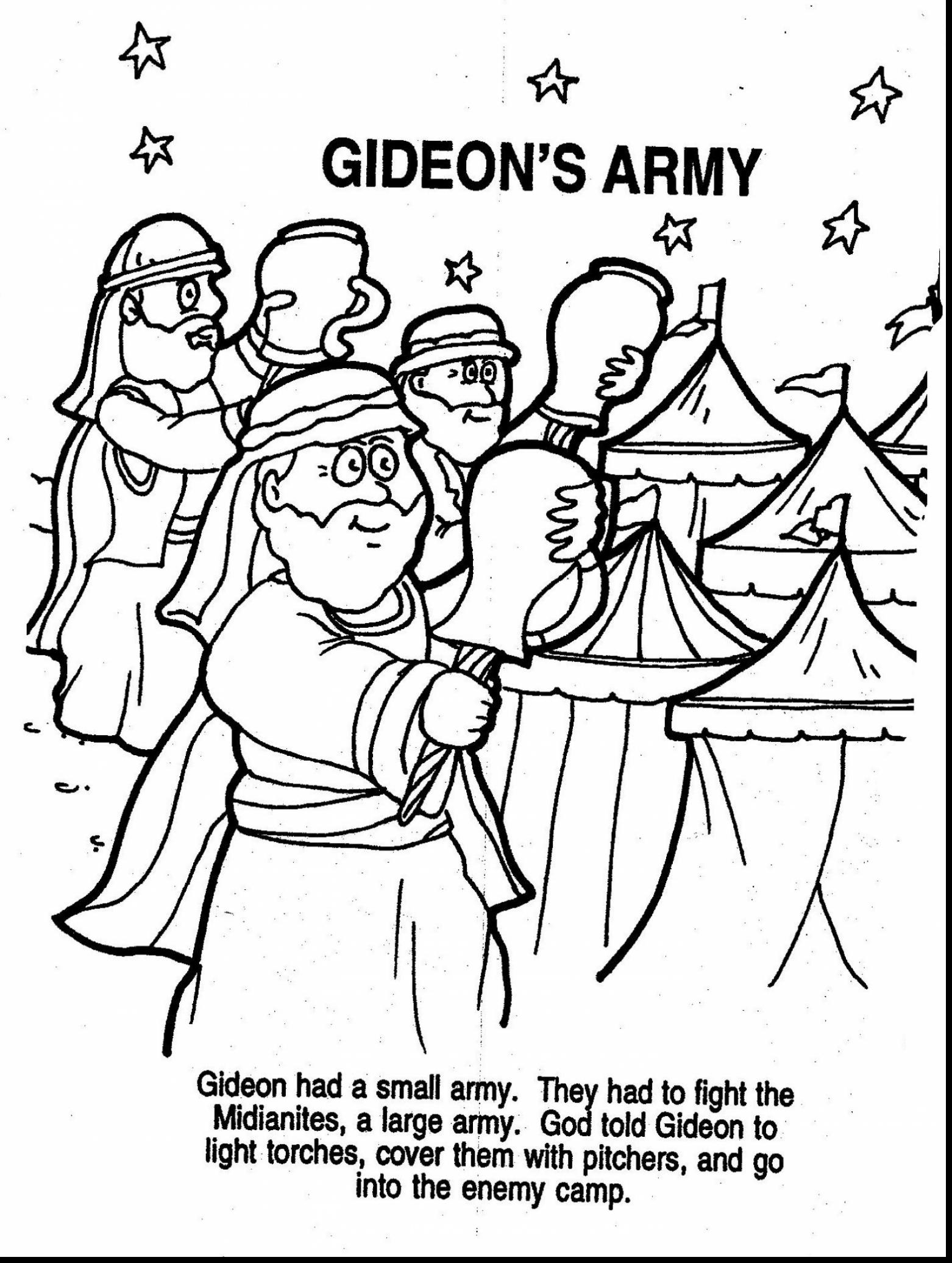 Gideon Bible Coloring Pages at Free printable
