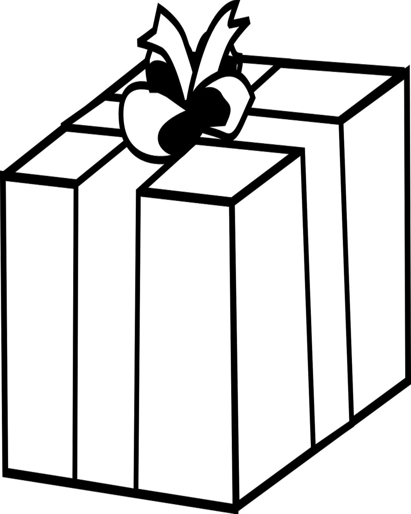Present Box Coloring Pages Boringpop