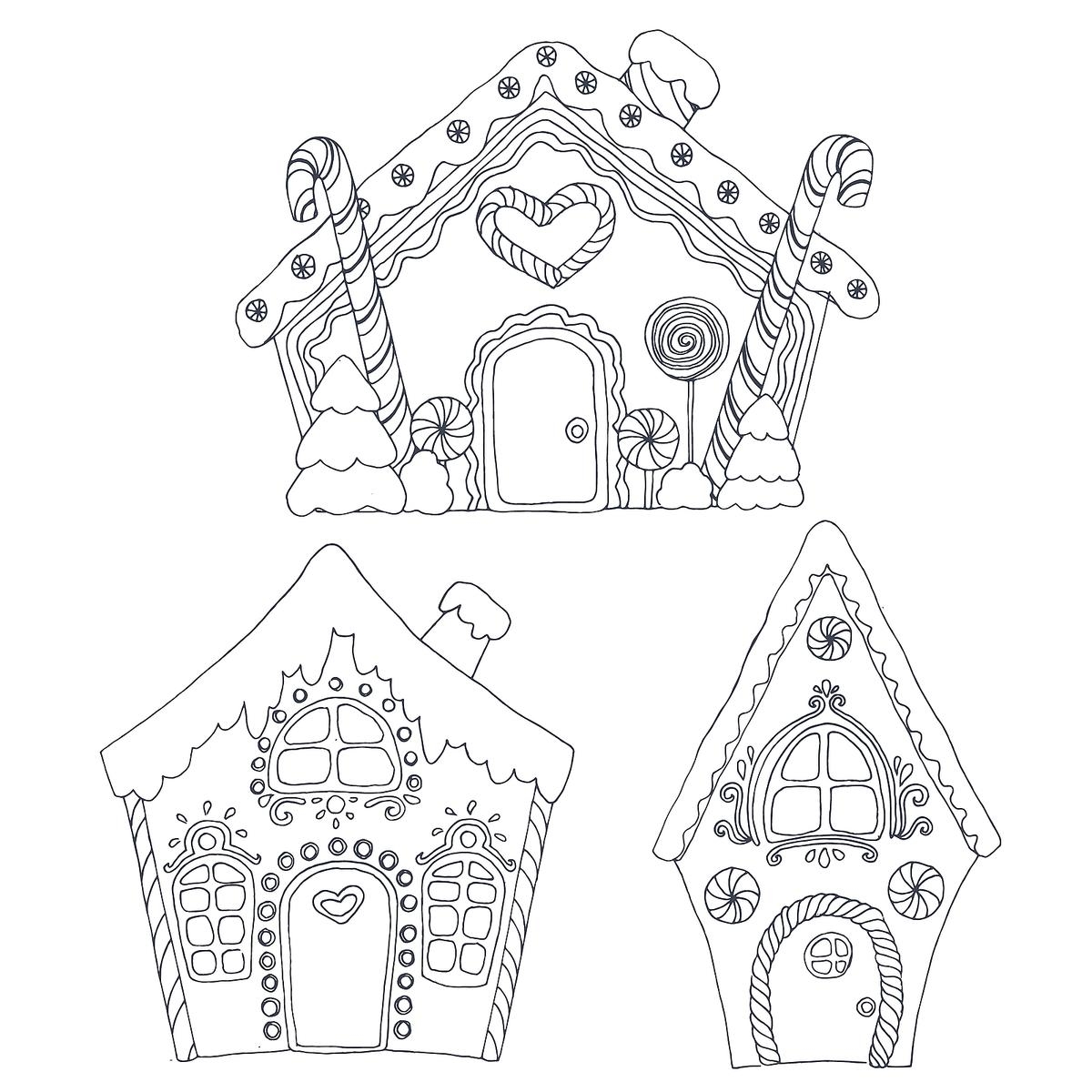 Gingerbread House Coloring Pages To Print at GetColorings.com | Free