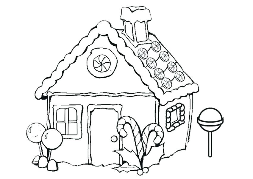 Gingerbread Man House Coloring Pages at GetColorings.com ...