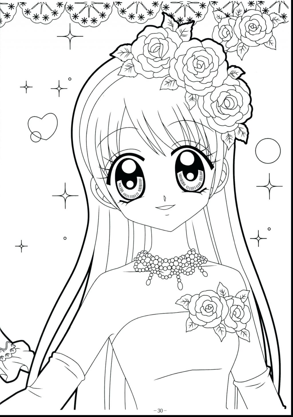 Girl Anime Coloring Pages at GetColorings.com | Free printable