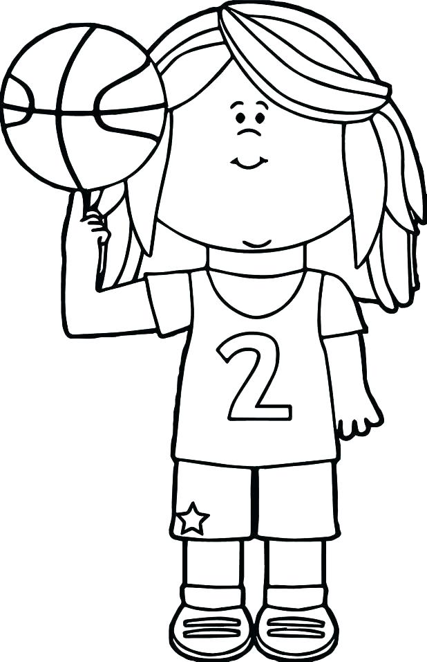 Girl Basketball Coloring Pages at GetColorings.com | Free printable