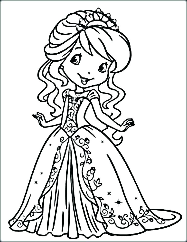 girl coloring pages easy
