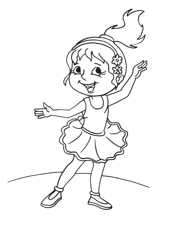 Girl Dancing Coloring Pages at GetColorings.com | Free ...