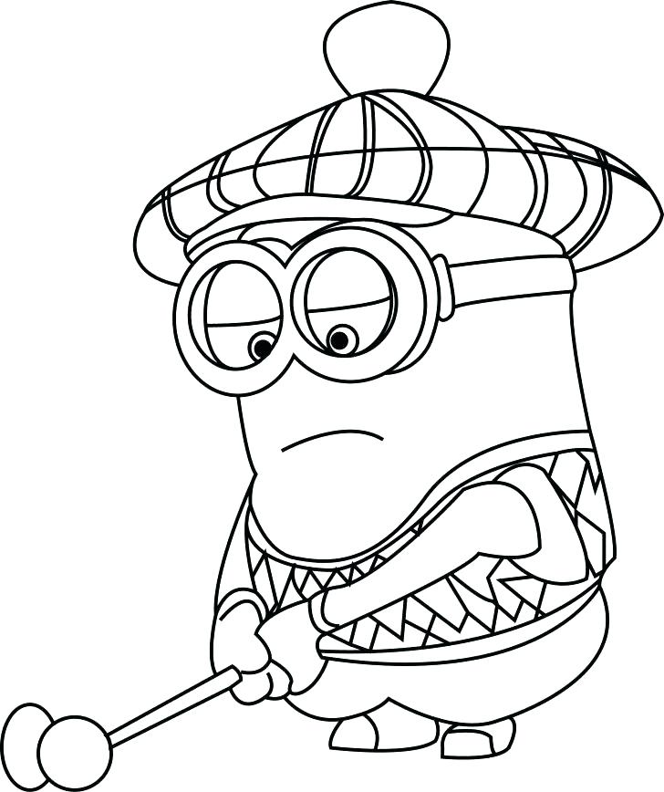 728x868 Despicable Me Minion Coloring Pages