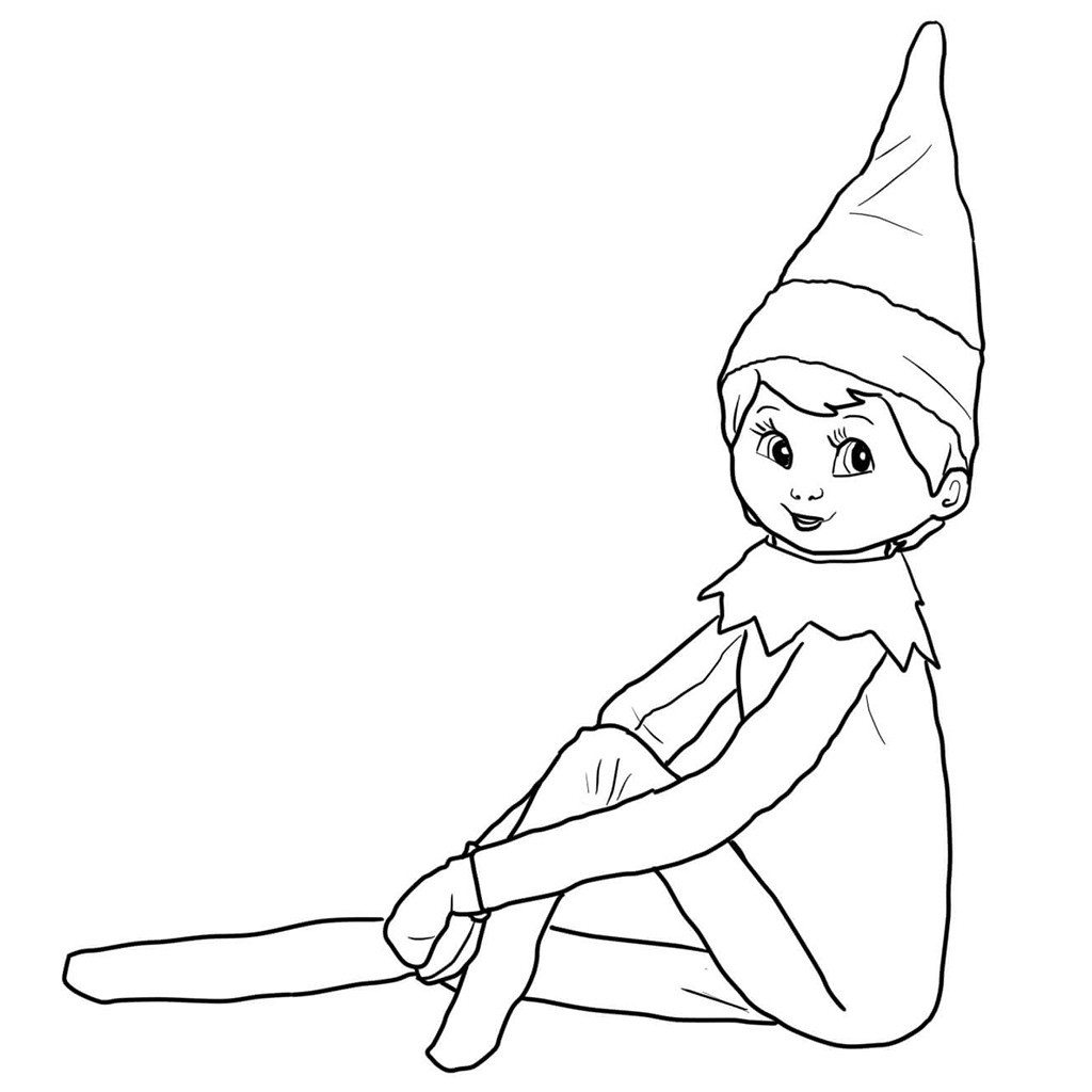 Elf Coloring Pages Pdf Girl Reindeer Coloring Pages At Getcolorings Waldo Harvey