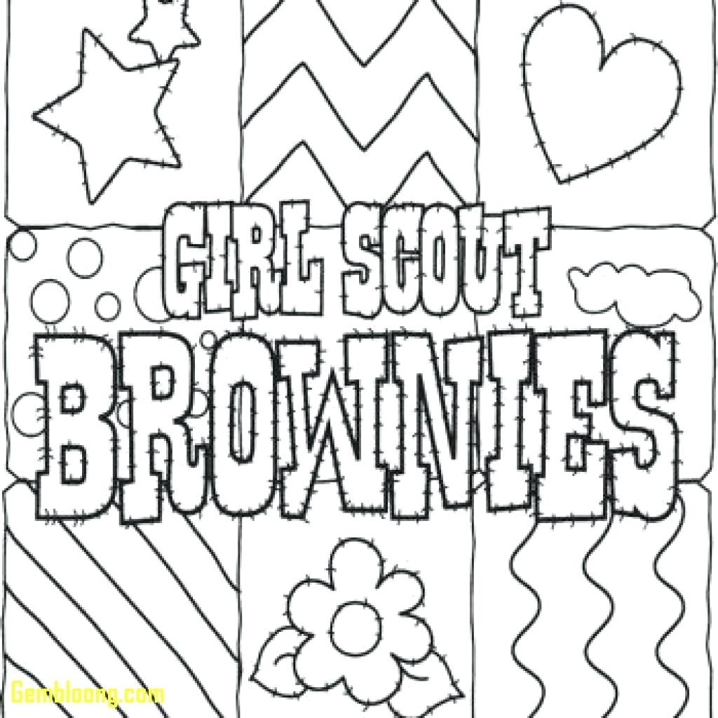 Free Printable Brownie Girl Scout Coloring Pages