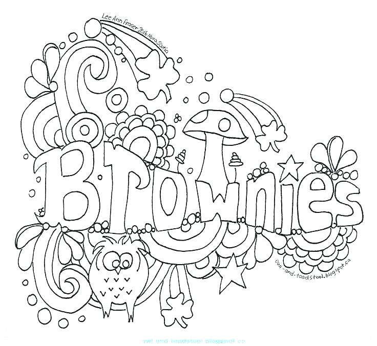 Girl Scout Brownie Coloring Pages at GetColoringscom