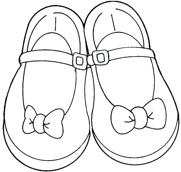 Girls Shoes Coloring Pages at GetColorings.com | Free printable