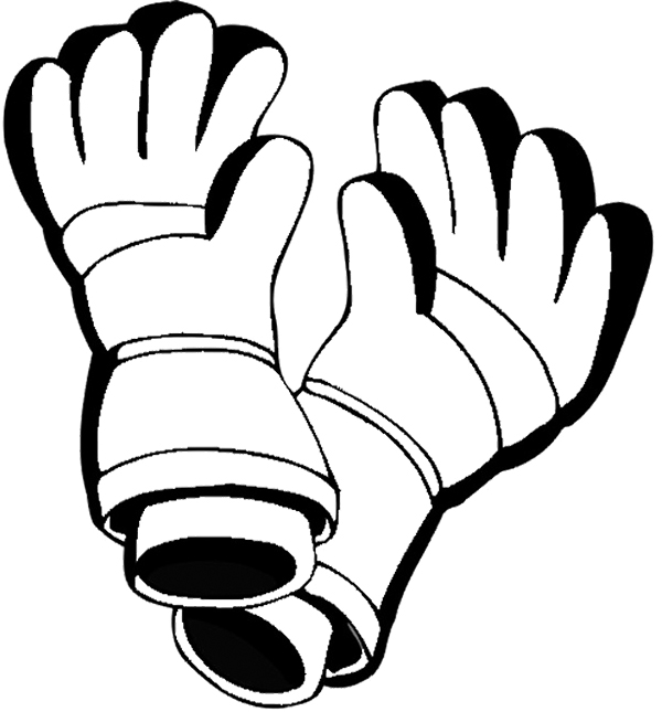 Gloves Coloring Page at Free printable colorings