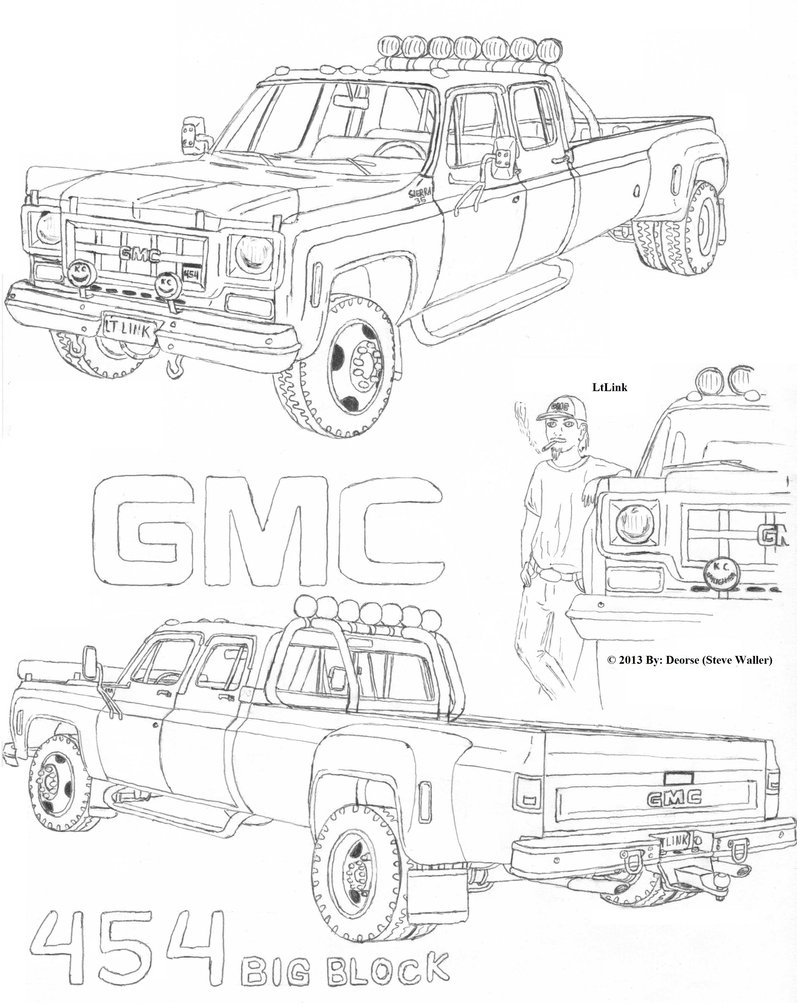 Gmc Coloring Pages at Free printable