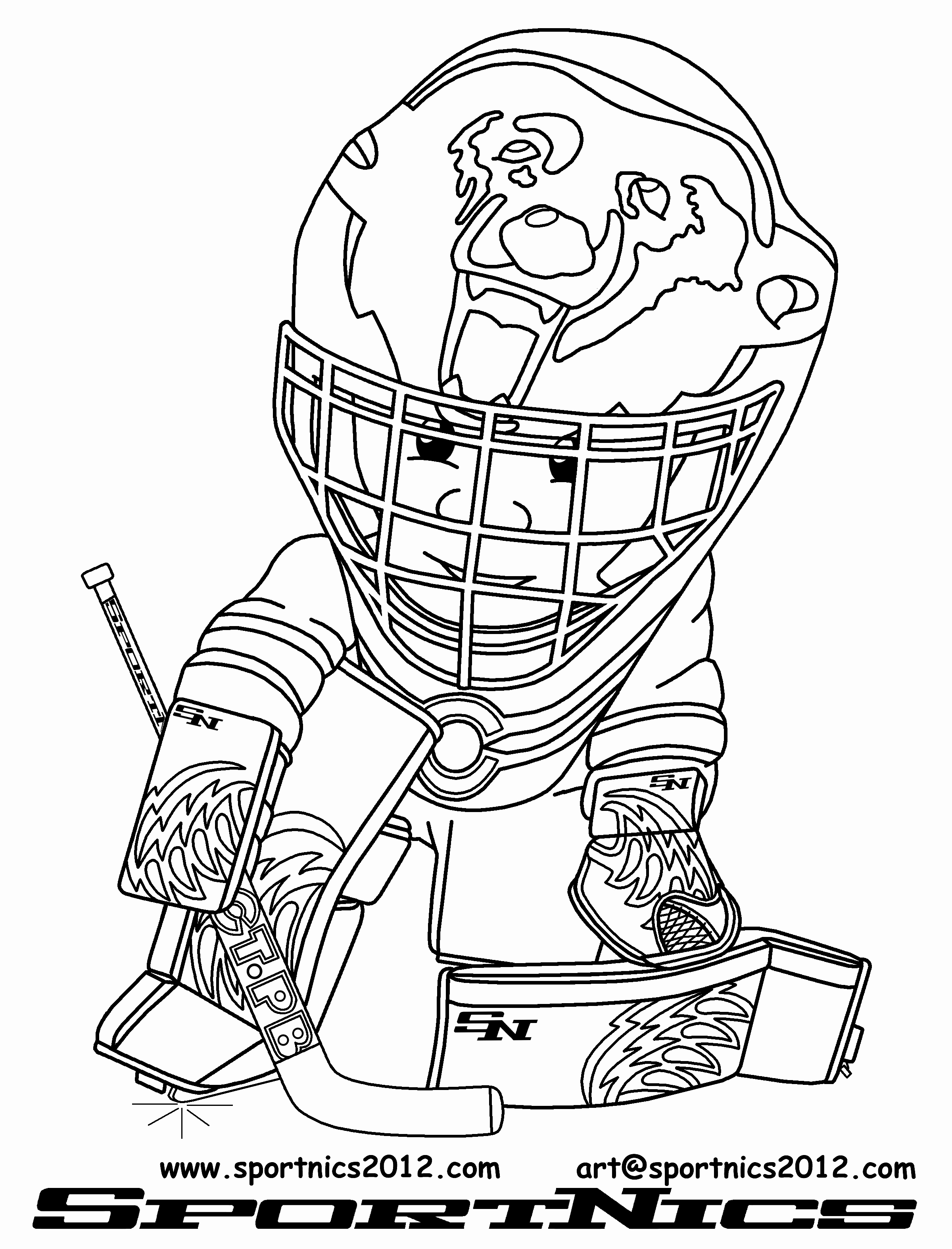 Goalie Coloring Pages at GetColorings.com | Free printable colorings