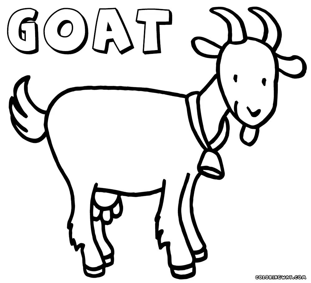 Goat In Winter Jpg Coloring Page